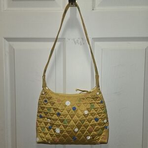 Vera Bradley Vintage Silk Courtney Pineapple shoulder bag, EUC